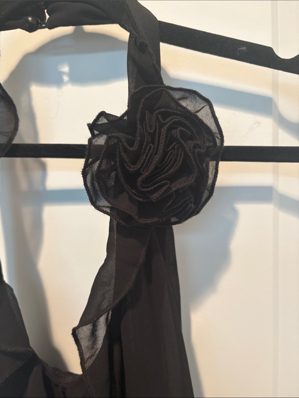 Motel Rocks Black Ruffle Halter Mini Dress - Picture 7 of 10